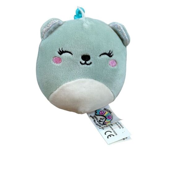 Squishmallow Bliss The‎ Bear 3.5" Keychain Clip On - Picture 1 of 7